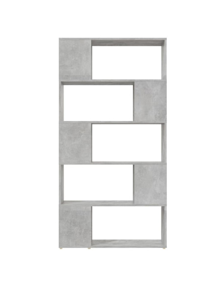 Libreria/Divisorio Grigio Cemento 80x24x155 cm in Truciolato