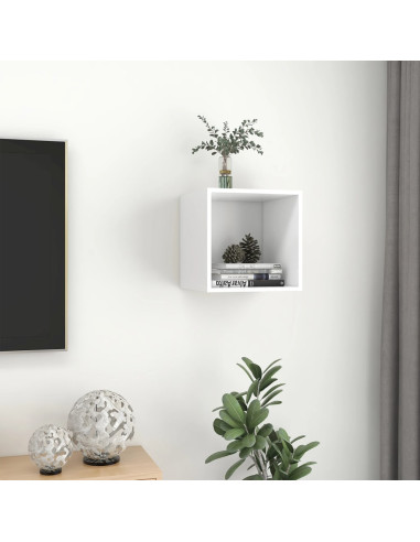 Armadietto a Muro Bianco 37x37x37 cm in Legno Multistrato