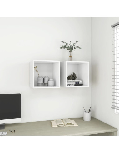 Armadietto a Muro Bianco 37x37x37 cm in Legno Multistrato