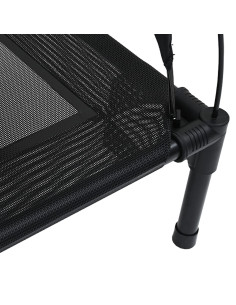 Letto per Cani Nero 90 x 81 x 80,5 cm Acciaio