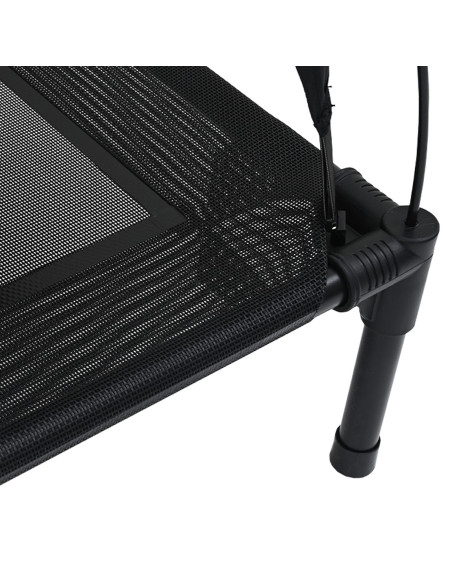 Letto per Cani Nero 90 x 81 x 80,5 cm Acciaio