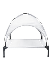 Letto per Cani Grigio Argento 90 x 81 x 80,5 cm Acciaio