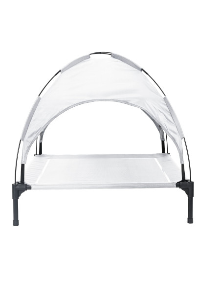 Letto per Cani Grigio Argento 90 x 81 x 80,5 cm Acciaio