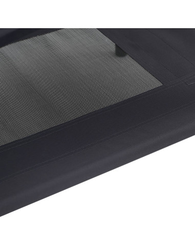 Letto per Cani Nero 122 x 93 x 106,5 cm Acciaio