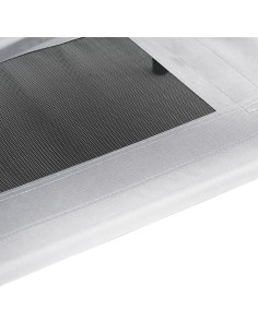 Letto per Cani Grigio Argento 122 x 93 x 106,5 cm Acciaio