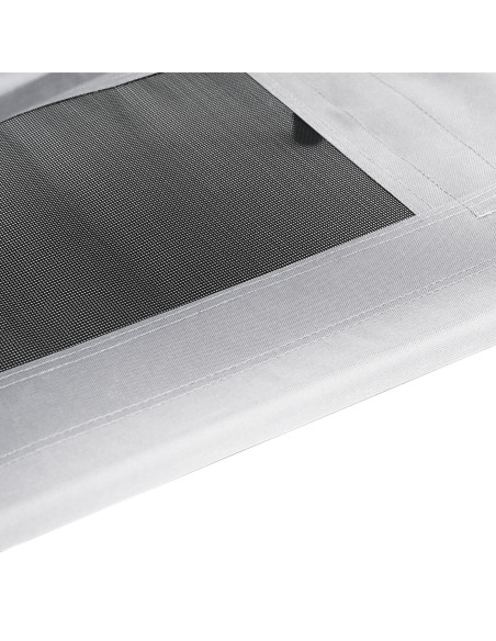 Letto per Cani Grigio Argento 122 x 93 x 106,5 cm Acciaio