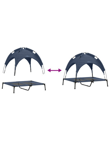 Letto per Cani Blu navy 92 x 77 x 82,5 cm Acciaio