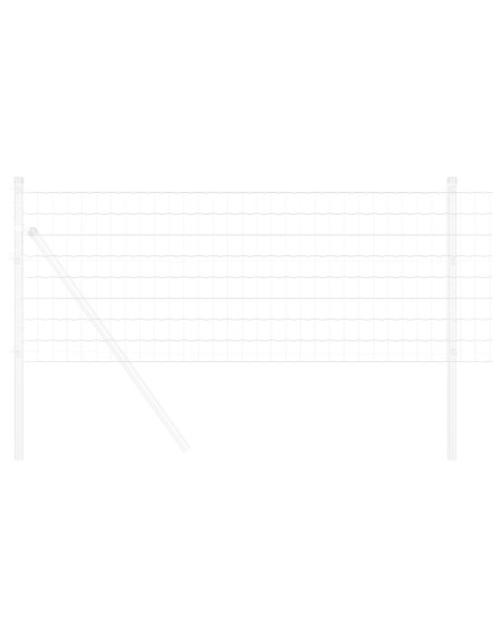 Recinzione Euro 0.8x10 m Acciaio Zincato
