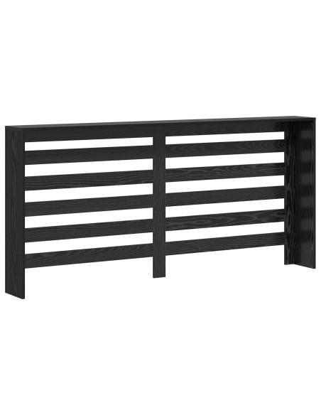 Copri Radiatore in rovere nero 175x20x82 cm in legno laminato