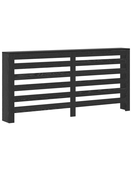 Copri Radiatore in rovere nero 175x20x82 cm in legno laminato