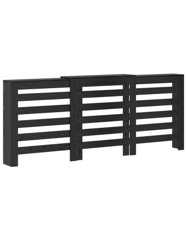 Copertura per radiatori Rovere Nero 205 x 21,5 x 83,5 cm