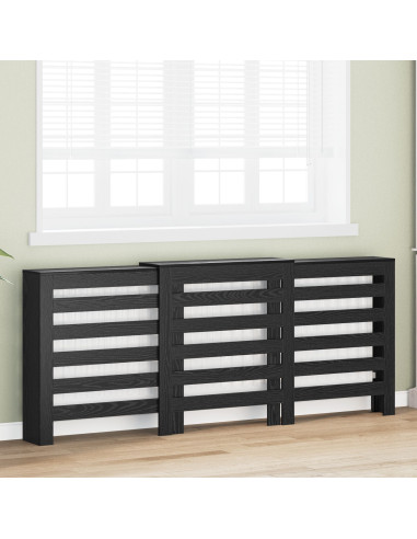 Copertura per radiatori Rovere Nero 205 x 21,5 x 83,5 cm