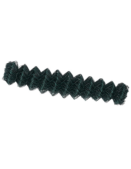 Recinzione a Maglia Chain Link Verde 1,2x10 m Acciaio