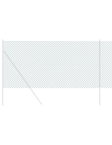 Recinzione a rete metallica Verde 25 x 0,8 m Acciaio