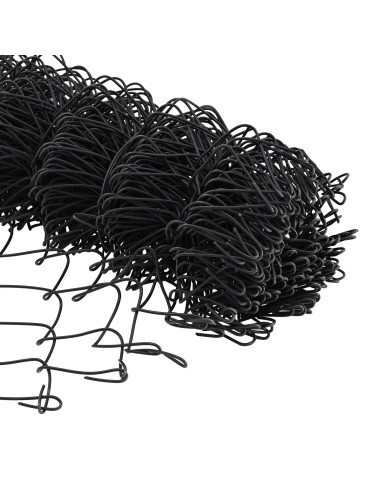 Recinzione a rete metallica Grigio 10 x 0,8 m Acciaio