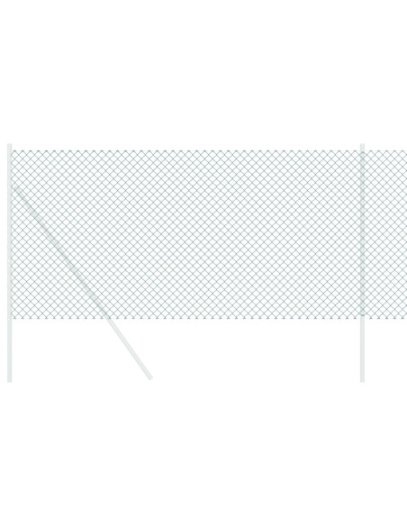 Recinzione a rete metallica Verde 10 x 0,6 m Acciaio