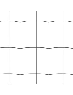Recinzione Euro Grigio 0,6 x 25 m Ferro rivestito in PVC