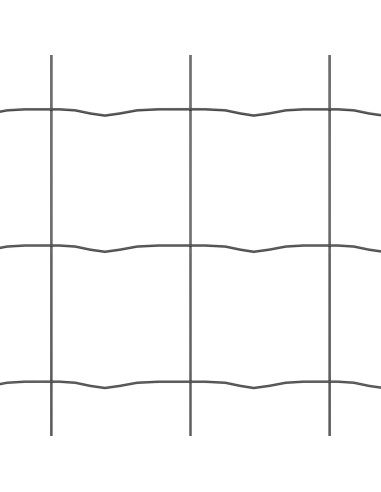 Recinzione Euro Grigio 0,6 x 25 m Ferro rivestito in PVC