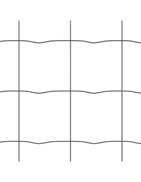Recinzione Euro Grigio 0,6 x 25 m Ferro rivestito in PVC