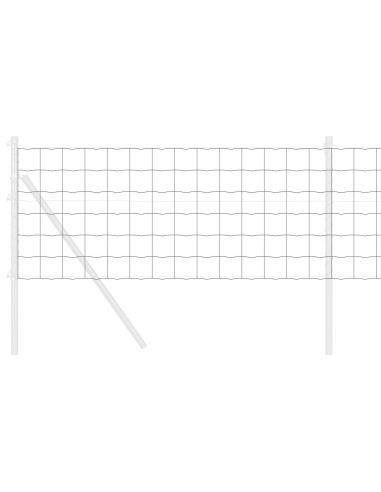 Recinzione Euro Grigio 0,6 x 50 m Ferro rivestito in PVC