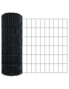 Recinzione Euro Grigio 0,4 x 50 m Ferro rivestito in PVC