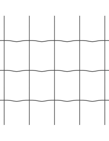 Recinzione Euro Grigio 0.4 x 10 m Ferro rivestito in PVC