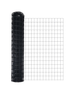 Recinzione Euro Grigio 1,4 x 10 m Ferro rivestito in PVC