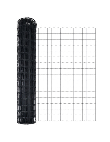 Recinzione Euro Grigio 1,4 x 10 m Ferro rivestito in PVC
