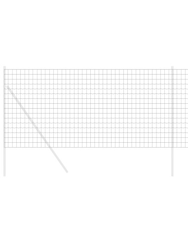 Recinzione Euro Grigio 1,4 x 10 m Ferro rivestito in PVC