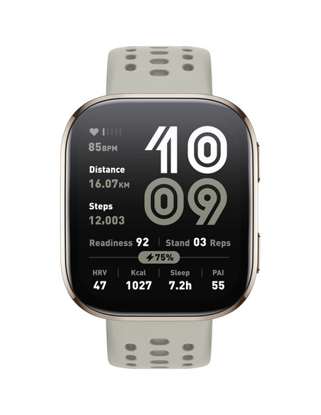 Amazfit Bip 6 Stone 5 cm (1.97") AMOLED Digitale 390 x 450 Pixel Touch screen Oro GPS (satellitare)