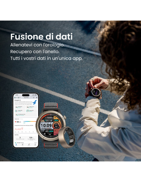 Amazfit Helio Ring Anello intelligente con activity tracker Titanio