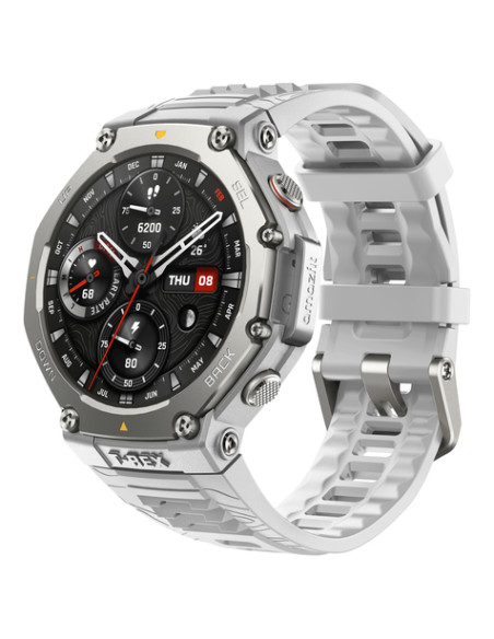 Amazfit T-Rex 3 3,81 cm (1.5") AMOLED Digitale 480 x 480 Pixel Touch screen Acciaio inox GPS (satellitare)