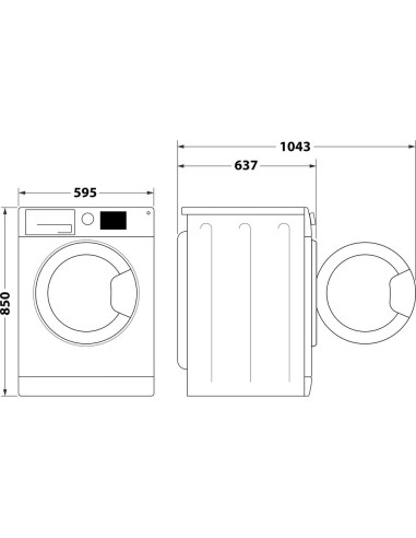 Hotpoint Ariston Lavatrice a libera installazione NF97WK IT