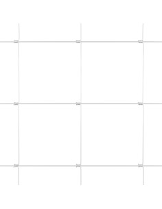 Recinzione da campo Argento 50 x 1 m Acciaio zincato