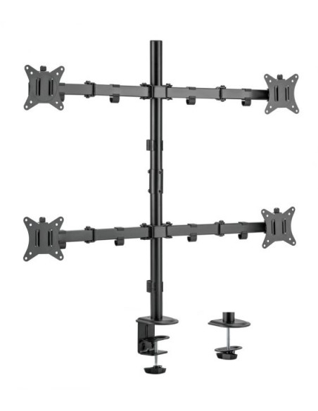 Equip Staffa di montaggio da scrivania per monitor quadrupli articolati da 17” a 32”