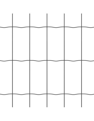 Recinzione Euro Grigio 0,6 x 10 m Ferro rivestito in PVC