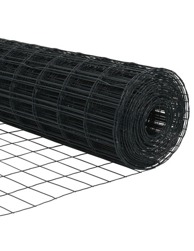 Recinzione Euro Grigio 1 x 10 m Ferro rivestito in PVC