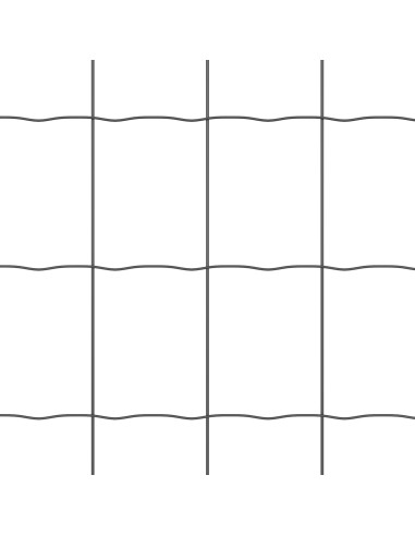 Recinzione Euro Grigio 0,6 x 10 m Ferro rivestito in PVC