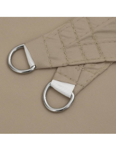 Parasole a Vela Oxford Triangolare 4x5x5 m Grigio Talpa