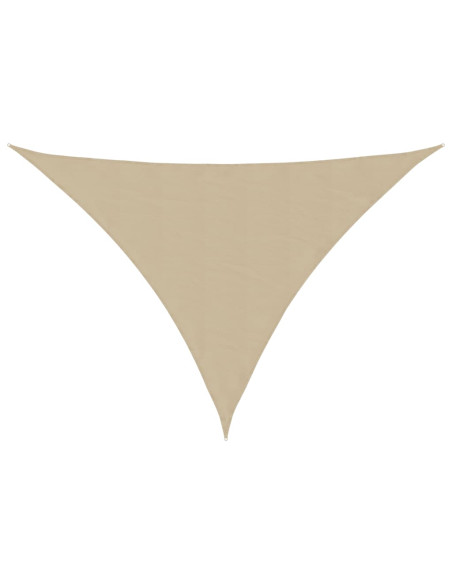 Parasole a Vela Oxford Triangolare 5x7x7 m Beige