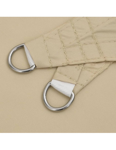 Parasole a Vela Oxford Triangolare 5x7x7 m Beige