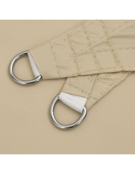 Parasole a Vela Oxford Triangolare 5x7x7 m Beige