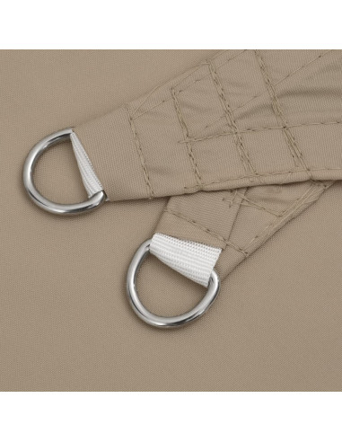 Parasole a Vela Oxford Triangolare 3x3x3 m Grigio Talpa