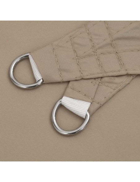 Parasole a Vela Oxford Triangolare 5x5x5 m Grigio Talpa