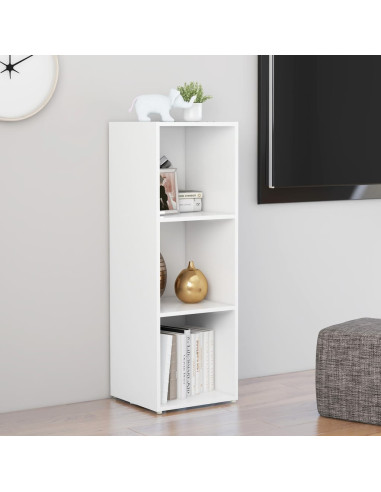 Mobile Porta TV Bianco 107x35x37 cm in Legno Multistrato