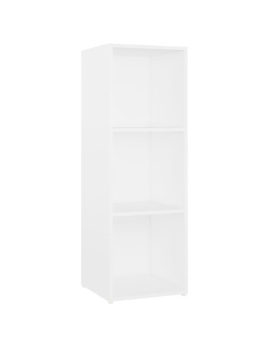 Mobili TV 3 pz Bianchi 107x35x37 cm in Legno Multistrato