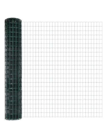 Recinzione Euro Verde 1,5 x 10 m Ferro rivestito in PVC
