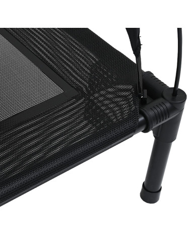 Letto per Cani Nero 63 x 49,5 x 60 cm Acciaio