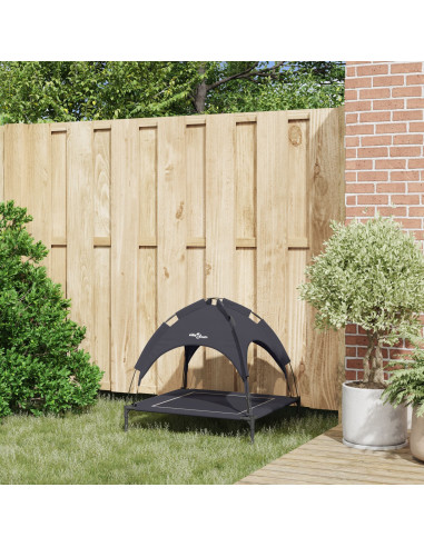 Letto per Cani Nero 71 x 64 x 71 cm Acciaio