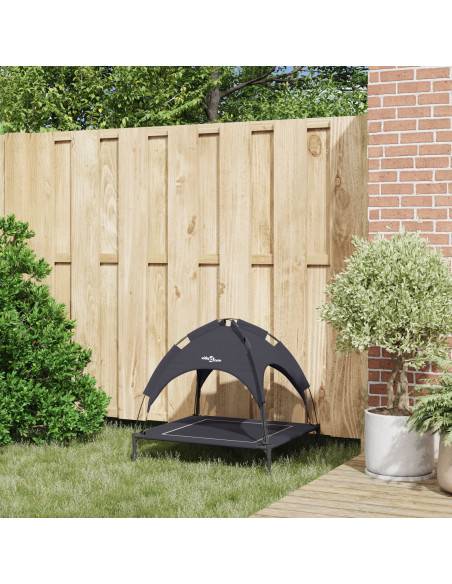 Letto per Cani Nero 71 x 64 x 71 cm Acciaio